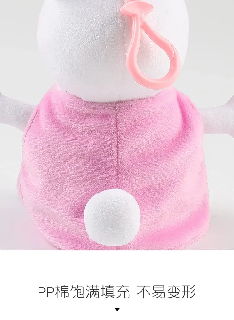 19 cm, 100 % echtes PEPPA PIG, ausgestopfte weiche Puppe, Peppa George Zoe Suzy Rebecca Emily Danny Pedro Bär Dinosaurier Kinder Plüschtier