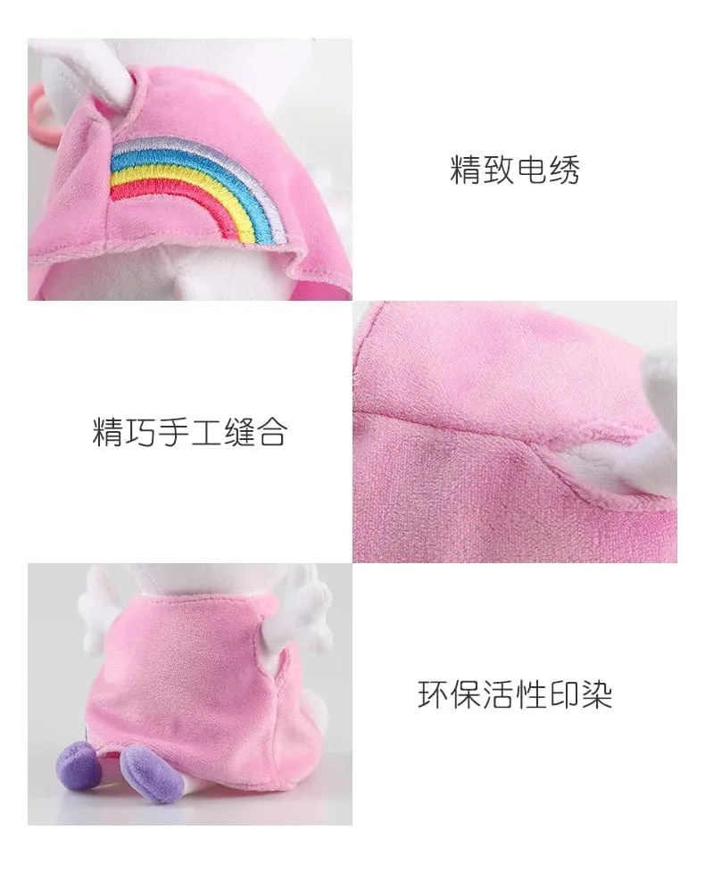19 cm, 100 % echtes PEPPA PIG, ausgestopfte weiche Puppe, Peppa George Zoe Suzy Rebecca Emily Danny Pedro Bär Dinosaurier Kinder Plüschtier