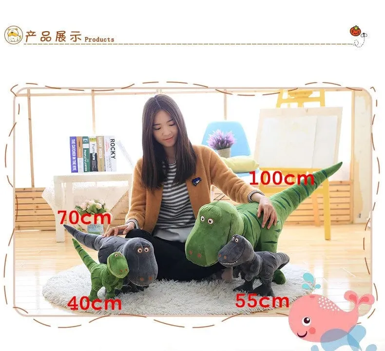 1 stück 40-100 cm Neue Dinosaurier Plüschtiere Cartoon Tyrannosaurus Niedliche Stoffpuppen für Kinder Kinder Jungen Geburtstagsgeschenk