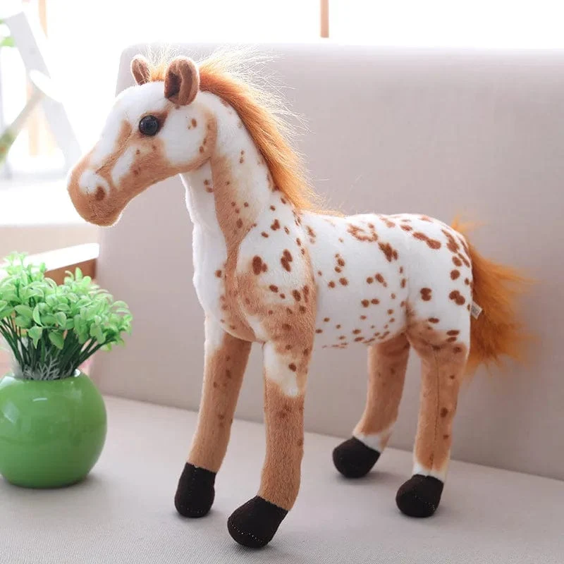Grenzüberschreitende ultra-realistische mit Skelett Schweiß Blut Pferd Nutte Pferd Lusa Pferd Blume Pferd Simulation Plüsch Spielzeug Geschenke