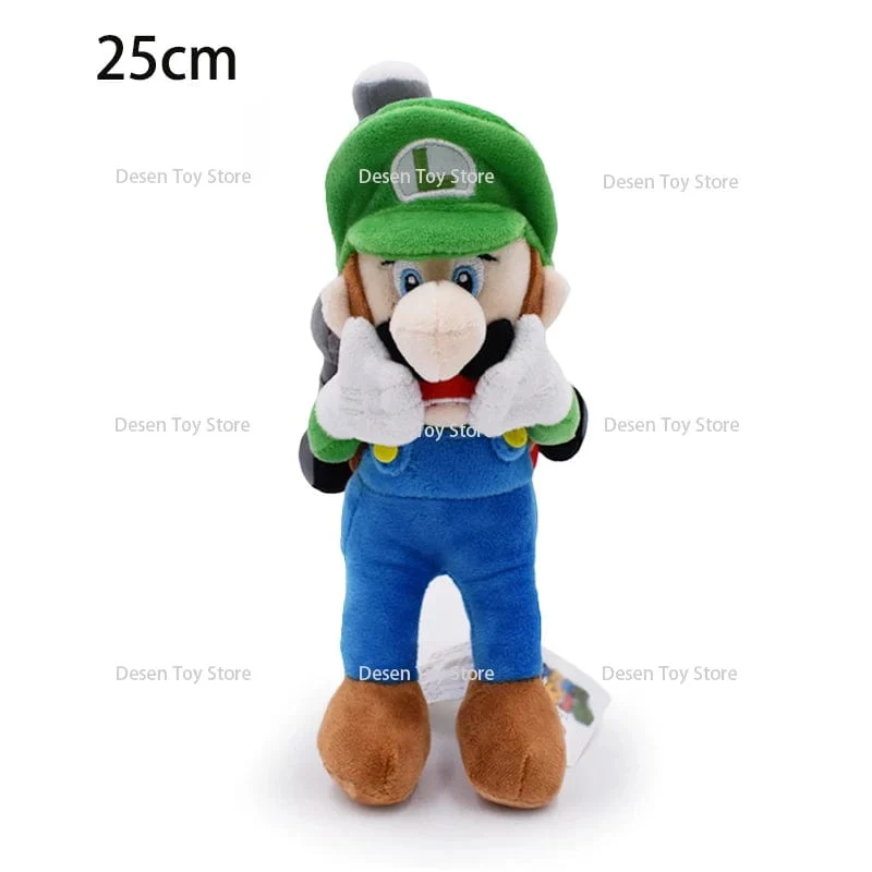 25 cm große Bros Plüschtiere Luigi und Mario Stofftiere Anime Puppe Plüschtier für Kinder Kawaii Kinder Kollektion Spielzeug Puppe Plüsch Geschenk