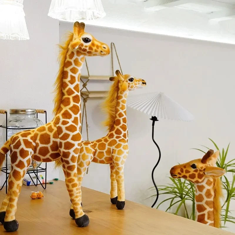 Neu 1 stück Riesen größe Giraffe Plüsch Spielzeug Niedlichen Stofftier Weiche Giraffe Puppe