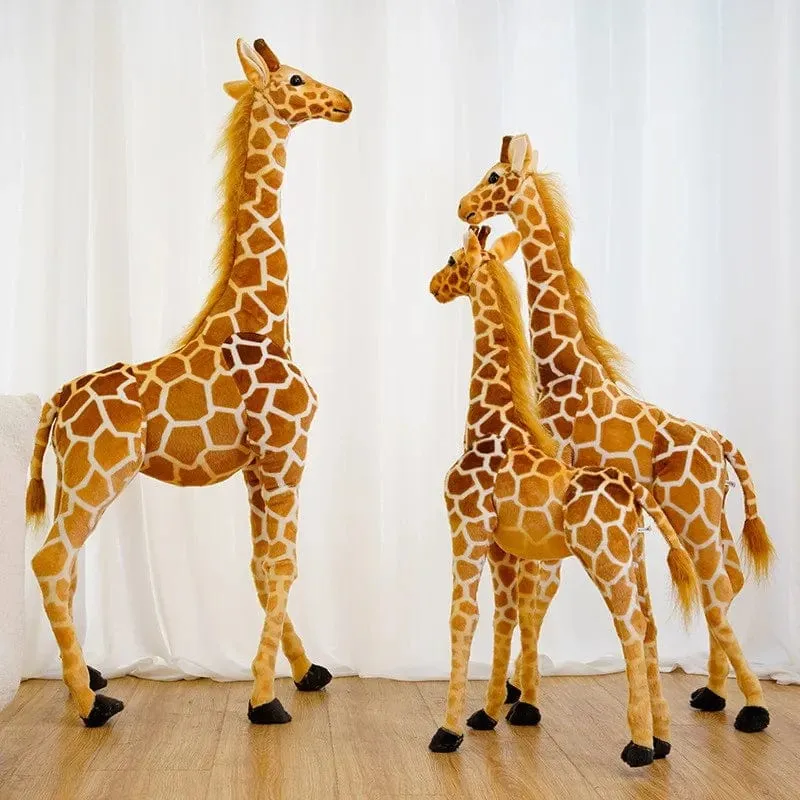 Neu 1 stück Riesen größe Giraffe Plüsch Spielzeug Niedlichen Stofftier Weiche Giraffe Puppe