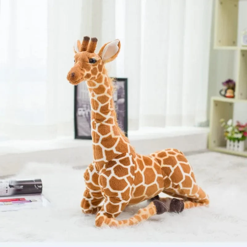 Neu 1 stück Riesen größe Giraffe Plüsch Spielzeug Niedlichen Stofftier Weiche Giraffe Puppe