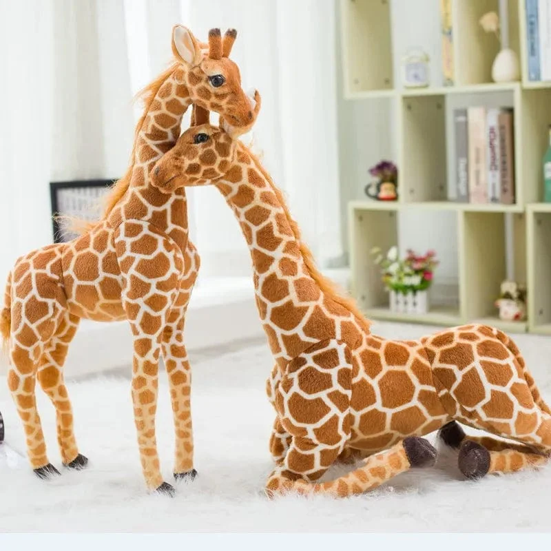 Neu 1 stück Riesen größe Giraffe Plüsch Spielzeug Niedlichen Stofftier Weiche Giraffe Puppe