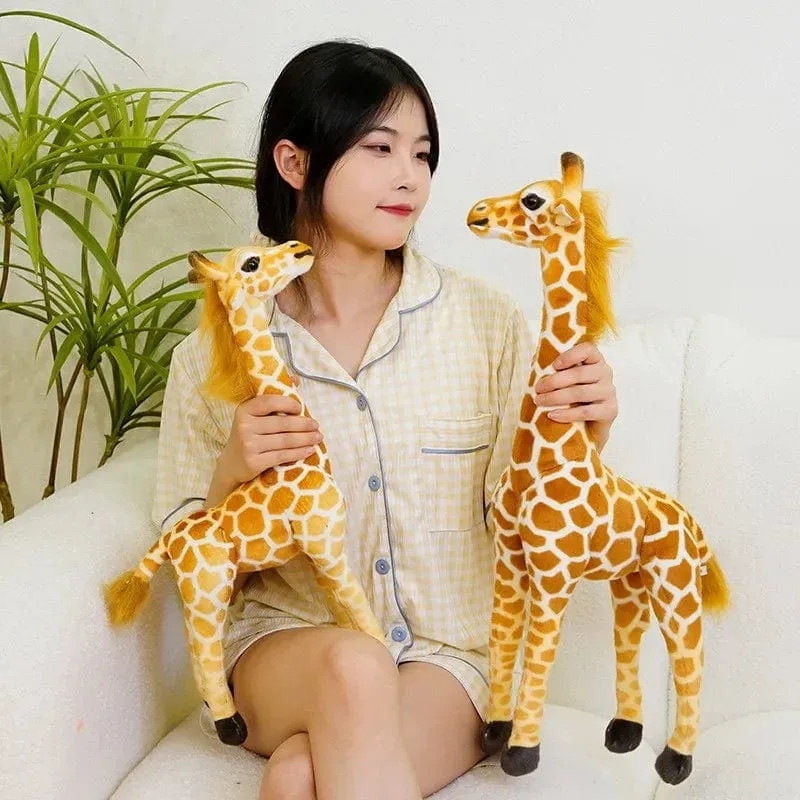 Neu 1 stück Riesen größe Giraffe Plüsch Spielzeug Niedlichen Stofftier Weiche Giraffe Puppe