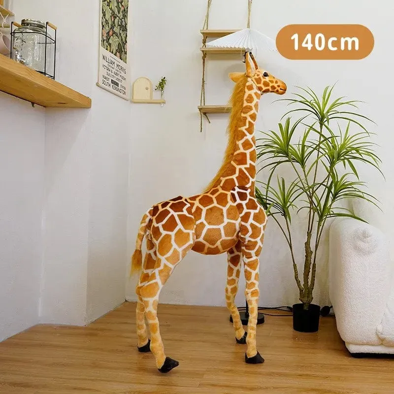 Neu 1 stück Riesen größe Giraffe Plüsch Spielzeug Niedlichen Stofftier Weiche Giraffe Puppe