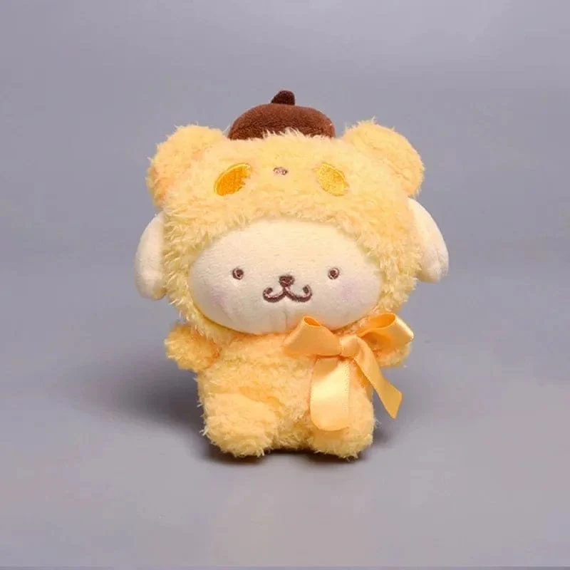 Kawaii Sanrio Schlüsselanhänger Plüsch Anime Kuromi Puppe Schlüsselanhänger Hello Kitty Plüschtier Cinnamoroll Schlüsselanhänger Taschenanhänger Spielzeug Geschenk für Mädchen