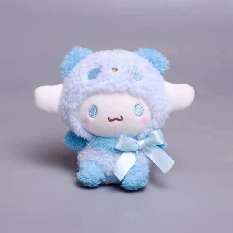 Kawaii Sanrio Schlüsselanhänger Plüsch Anime Kuromi Puppe Schlüsselanhänger Hello Kitty Plüschtier Cinnamoroll Schlüsselanhänger Taschenanhänger Spielzeug Geschenk für Mädchen