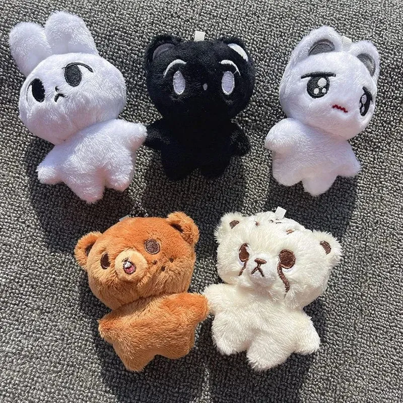 1 Stück Kpop Cartoon Cheetah Lee Doyoung Mark Same Plüsch-Schlüsselanhänger Q Styles Mini Gomdo Lee Taeyong Schlüsselanhänger Schlüsselringe Taschenanhänger