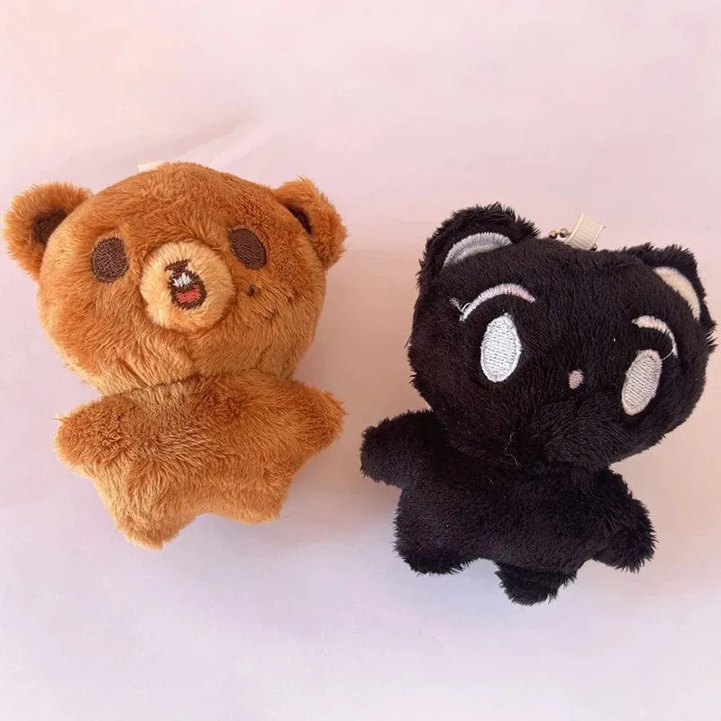 1 Stück Kpop Cartoon Cheetah Lee Doyoung Mark Same Plüsch-Schlüsselanhänger Q Styles Mini Gomdo Lee Taeyong Schlüsselanhänger Schlüsselringe Taschenanhänger