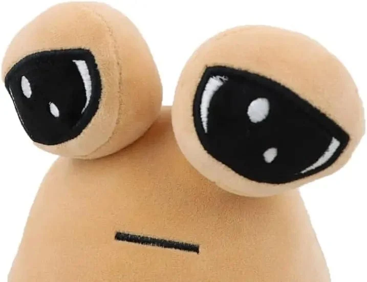 22 cm/8.6 Zoll Pou Plüsch Cartoon Alien Spielzeug Kawaii Stofftier Puppe Heiße Spielfigur Geschenke für Fans