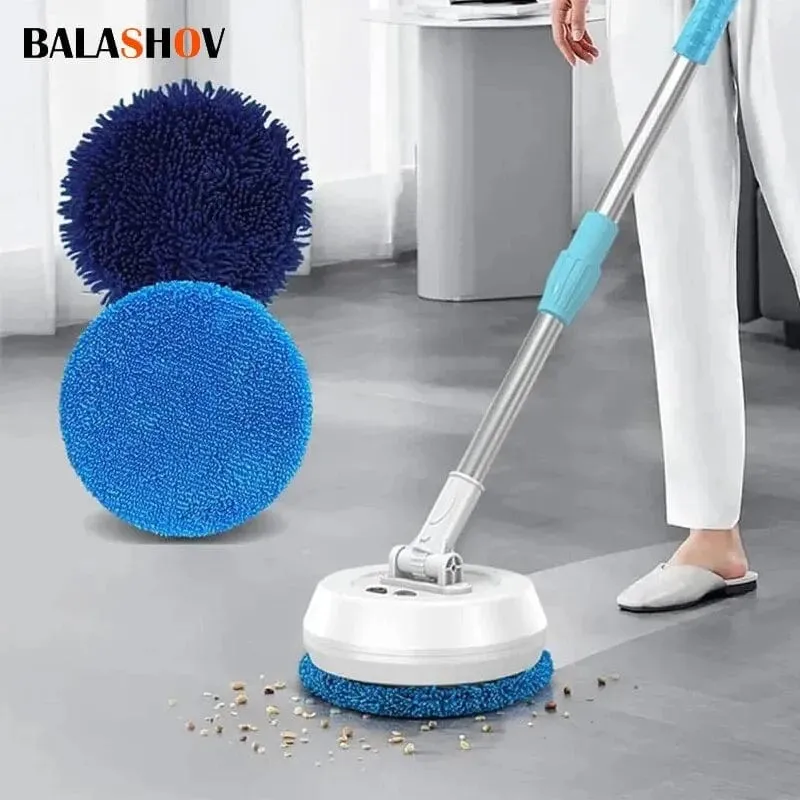 Kabellose elektrische Spin-Mop-Reinigungsmaschine, automatischer 2-in-1-Nass- und Trockenreiniger für Zuhause, Auto, Glas, Decke, Tür, Fenster, Bodenreiniger