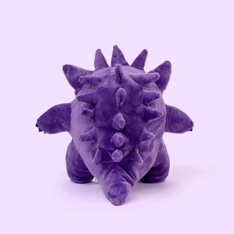 25 cm Gengar-Plüschtier Pokemon Niedliches Peluche Gefülltes Puppenspielzeug Beliebter Stil Cartoon-Bild Dekokissen Geburtstagsgeschenk für den Freund