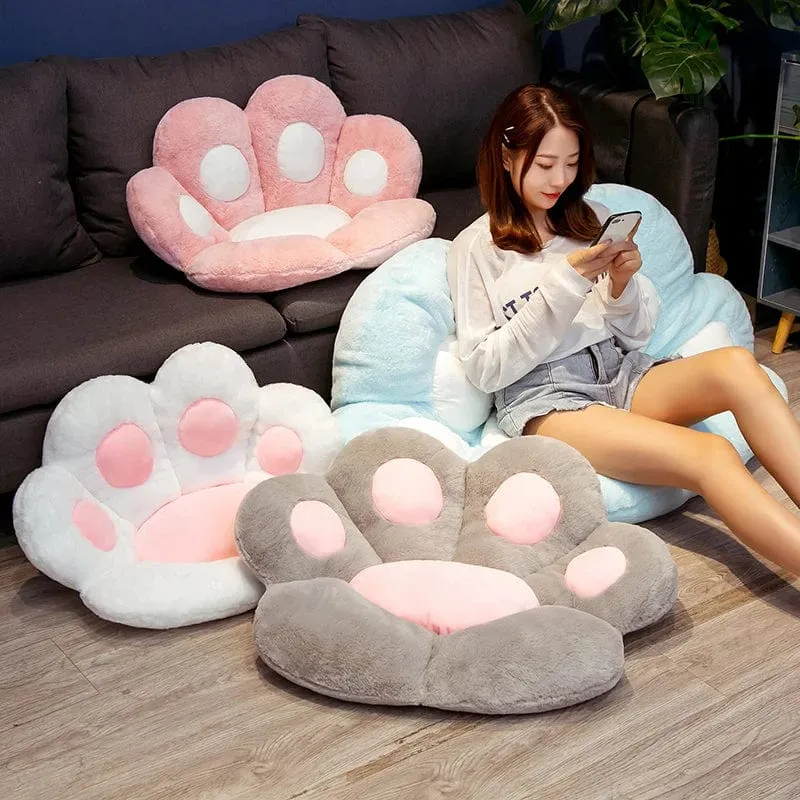 INS Heißer Verkauf Schöne Plüsch Bärentatze Kissen Kissen Weiche Angefüllte Sitz Sofa Indoor Wohnkultur Spielzeug Kawaii Geburtstag Geschenk