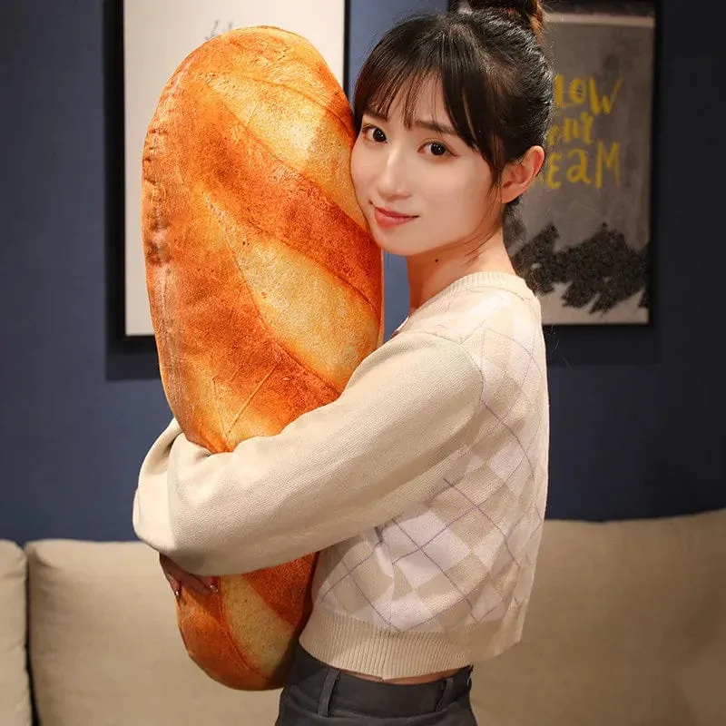 Französisches Brot Plüschkissen Gefülltes Druckbild Essen Plushie Peluche Party Prop Dekor Schlafender Begleiter Mann Geschenk