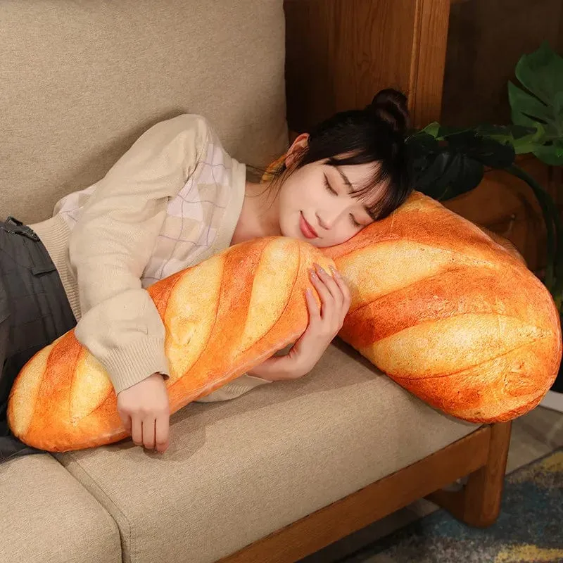 Französisches Brot Plüschkissen Gefülltes Druckbild Essen Plushie Peluche Party Prop Dekor Schlafender Begleiter Mann Geschenk