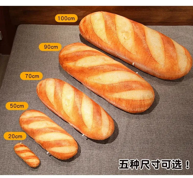 Französisches Brot Plüschkissen Gefülltes Druckbild Essen Plushie Peluche Party Prop Dekor Schlafender Begleiter Mann Geschenk