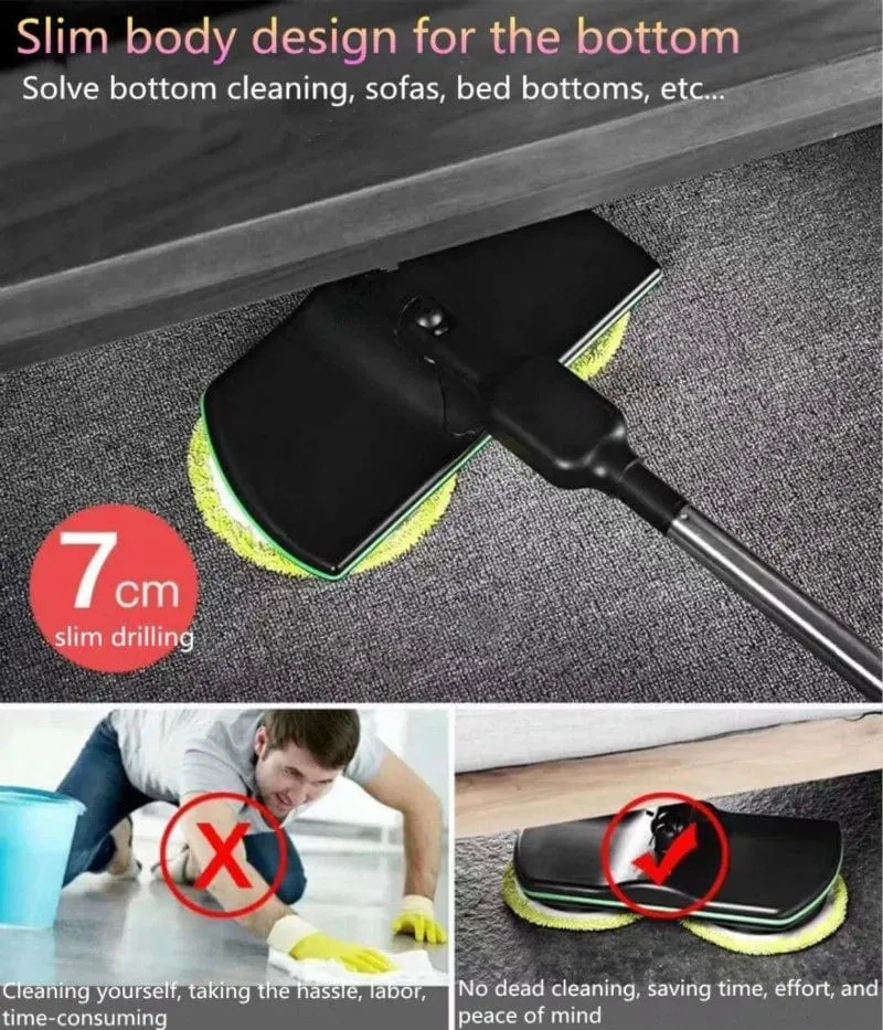 Mopp mit Schleuder, Bodenwaschmops zum Reinigen von Böden, kabelloser elektrischer Besen, elektrischer intelligenter Mopp-Reiniger, Boden-Haushaltsreinigungswerkzeug