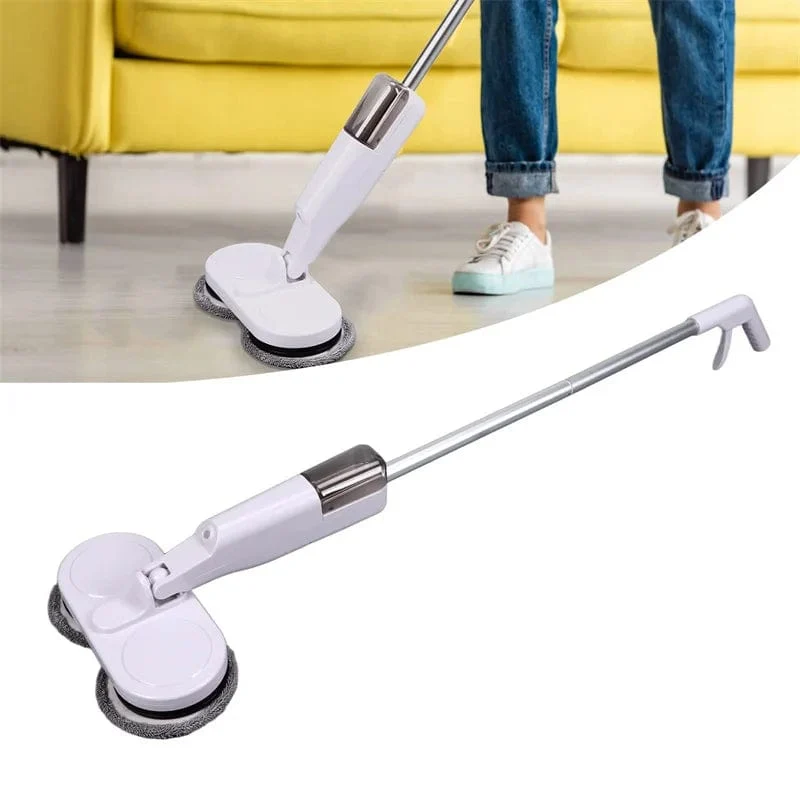 Kabelloser elektrischer Spin-Mop-Reiniger, automatischer 2-in-1-Nass- und Trockenreiniger für den Haushalt, Auto, Glas, Decke, Tür, Fenster, Bodenschrubbermaschine