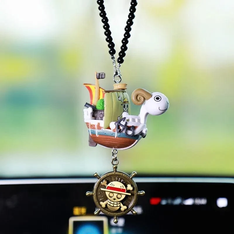One Pieces Piratenboot Going Merry/Thousand Sunny Grand Piratenschiff Auto Anhänger Actionfigur Zeichentrickfigur Sammlerspielzeug