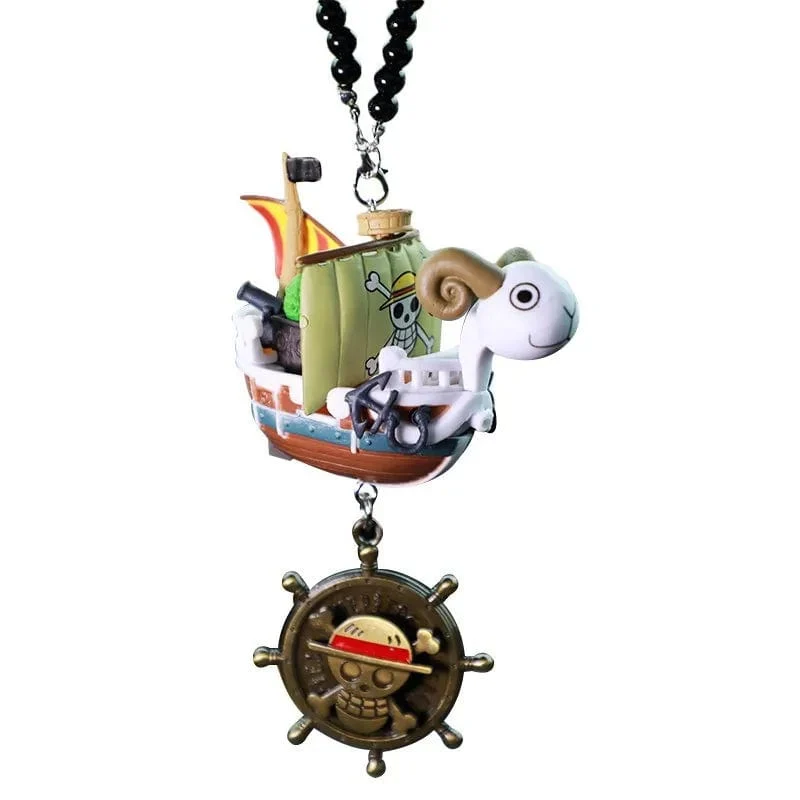 One Pieces Piratenboot Going Merry/Thousand Sunny Grand Piratenschiff Auto Anhänger Actionfigur Zeichentrickfigur Sammlerspielzeug