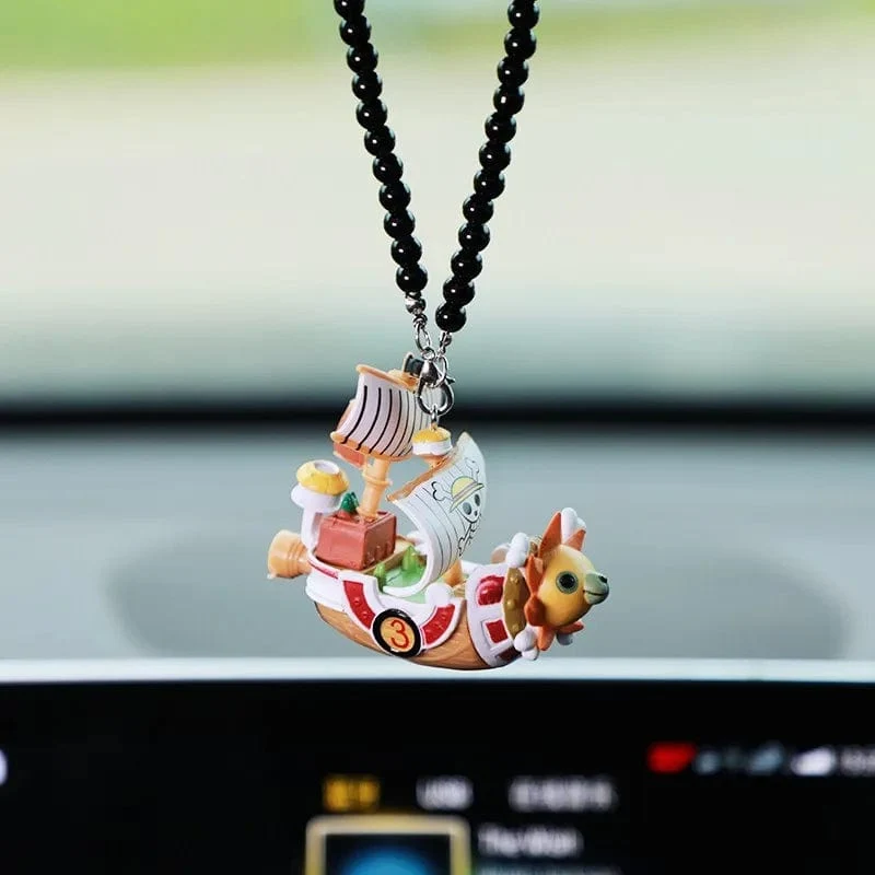 One Pieces Piratenboot Going Merry/Thousand Sunny Grand Piratenschiff Auto Anhänger Actionfigur Zeichentrickfigur Sammlerspielzeug