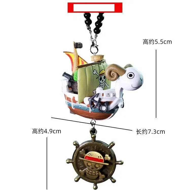 One Pieces Piratenboot Going Merry/Thousand Sunny Grand Piratenschiff Auto Anhänger Actionfigur Zeichentrickfigur Sammlerspielzeug