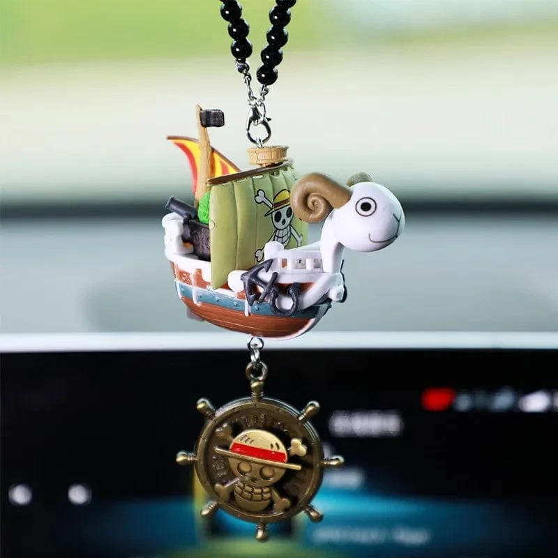 One Pieces Piratenboot Going Merry/Thousand Sunny Grand Piratenschiff Auto Anhänger Actionfigur Zeichentrickfigur Sammlerspielzeug