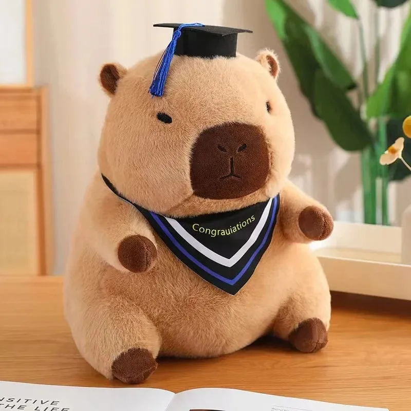 Absolventen-Plüschpuppen, Doktor, Capybara, Eule, Bär, Plüschtier, süßes Stofftier, Spielzeugpuppe, weiches Cartoon-Kissen, Abschlussgeschenk