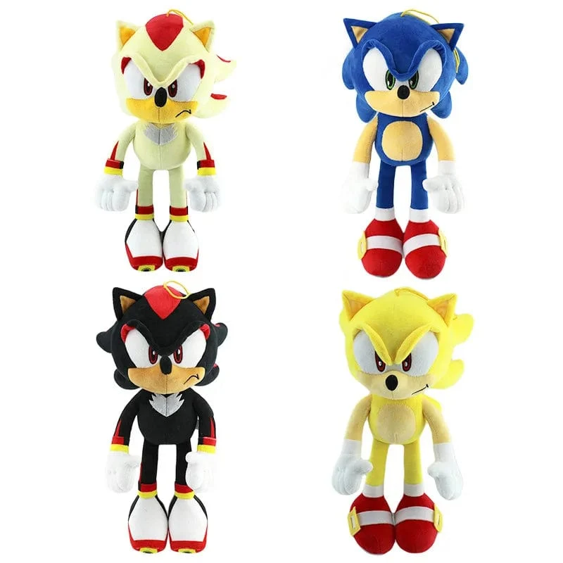 33 cm Sonic Hochwertiges Plüschtier Cartoon The Hedgehog Doll Tails Shadow Weiche Angefüllte Anime Weihnachtsgeburtstagsgeschenk für Kinder