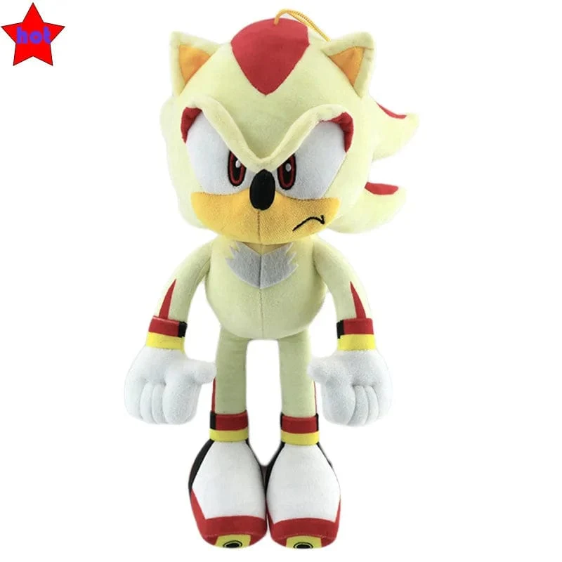 33 cm Sonic Hochwertiges Plüschtier Cartoon The Hedgehog Doll Tails Shadow Weiche Angefüllte Anime Weihnachtsgeburtstagsgeschenk für Kinder