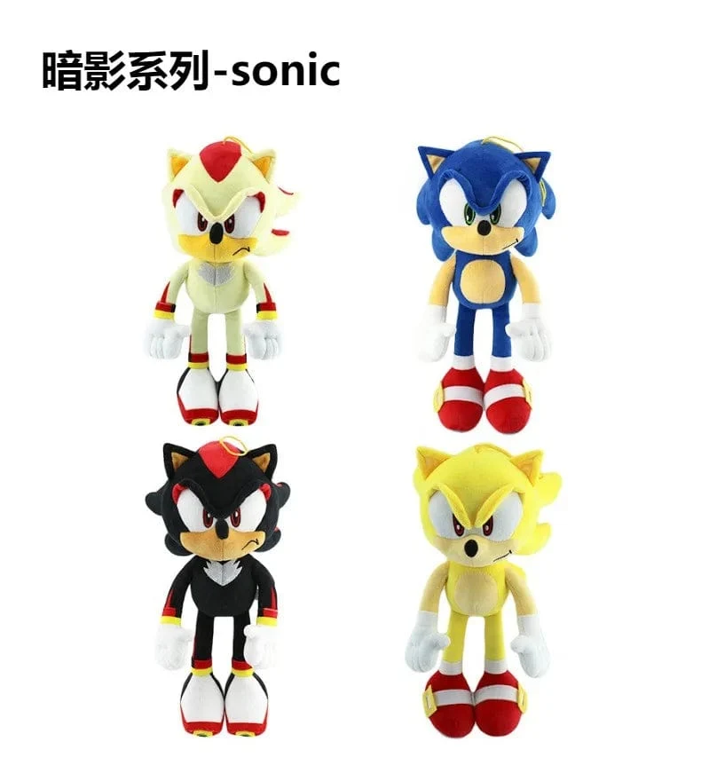 33 cm Sonic Hochwertiges Plüschtier Cartoon The Hedgehog Doll Tails Shadow Weiche Angefüllte Anime Weihnachtsgeburtstagsgeschenk für Kinder