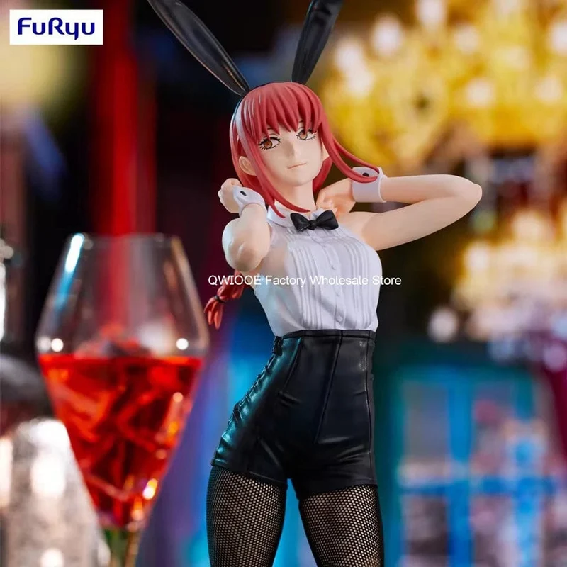 Ursprüngliche Echte FuRyu BiCute Hasen Chainsaw Man 30cm Makima Bunny Girl Anime Figur Spielzeug Für Kind Großhandel QWIOOE