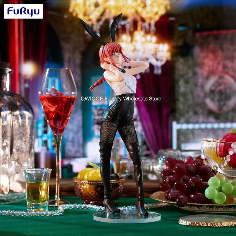 Ursprüngliche Echte FuRyu BiCute Hasen Chainsaw Man 30cm Makima Bunny Girl Anime Figur Spielzeug Für Kind Großhandel QWIOOE