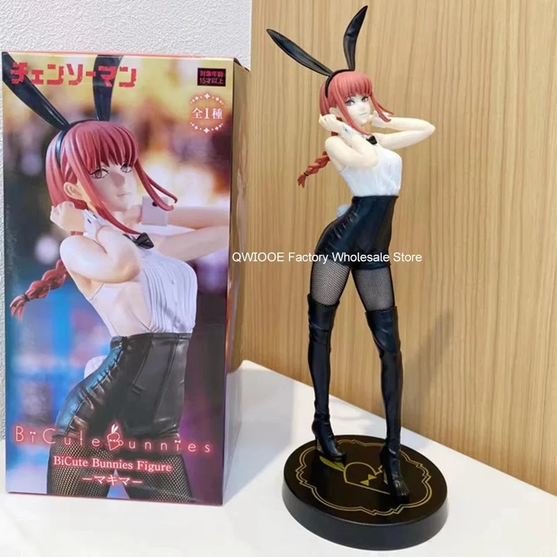 Ursprüngliche Echte FuRyu BiCute Hasen Chainsaw Man 30cm Makima Bunny Girl Anime Figur Spielzeug Für Kind Großhandel QWIOOE