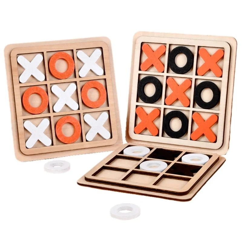 Montessori Schachspiel Holzpuzzle Spielzeug Spiel Interaktion Puzzles Training Gehirn Lernen Frühes Lernspielzeug für Kinder Kinder