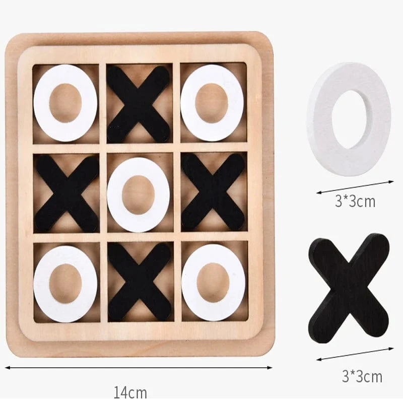 Montessori Schachspiel Holzpuzzle Spielzeug Spiel Interaktion Puzzles Training Gehirn Lernen Frühes Lernspielzeug für Kinder Kinder