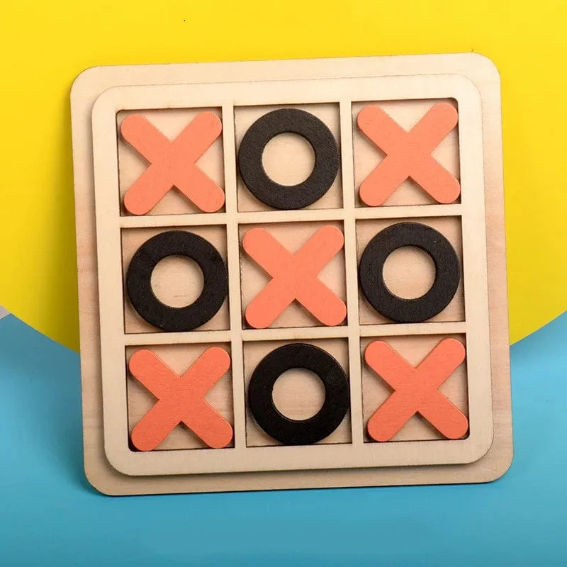Montessori Schachspiel Holzpuzzle Spielzeug Spiel Interaktion Puzzles Training Gehirn Lernen Frühes Lernspielzeug für Kinder Kinder