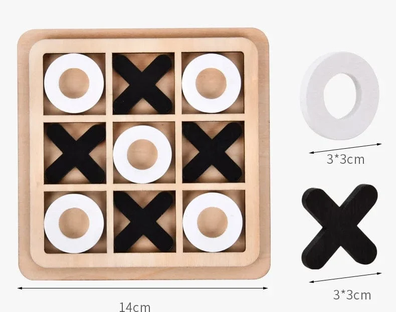 Montessori Schachspiel Holzpuzzle Spielzeug Spiel Interaktion Puzzles Training Gehirn Lernen Frühes Lernspielzeug für Kinder Kinder