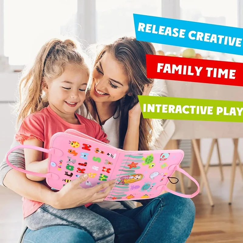 Montessori-Spielzeug, Busy Board, Sensorisches Aktivitäts-Entwicklungsbrett für Motorik, Lernbrett für Kleinkinder