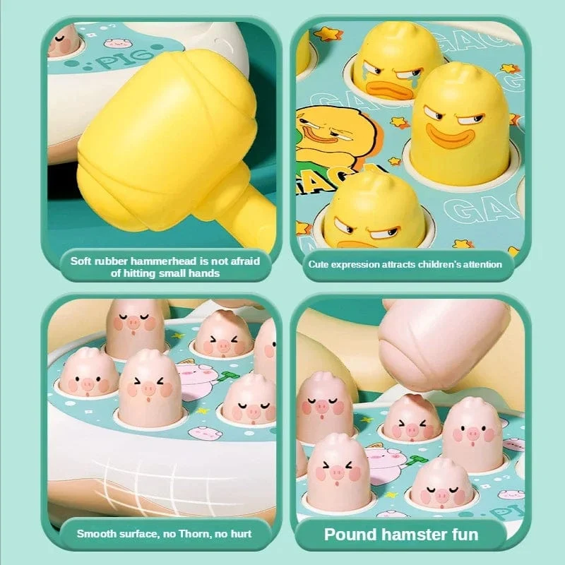 Cartoon Whac-A-Mole Montessori Baby Spielzeug Kleinkind Pädagogisches Geburtstag Geschenk Tier Thema Klopf Spiel Eltern Kind Brettspiel Junge