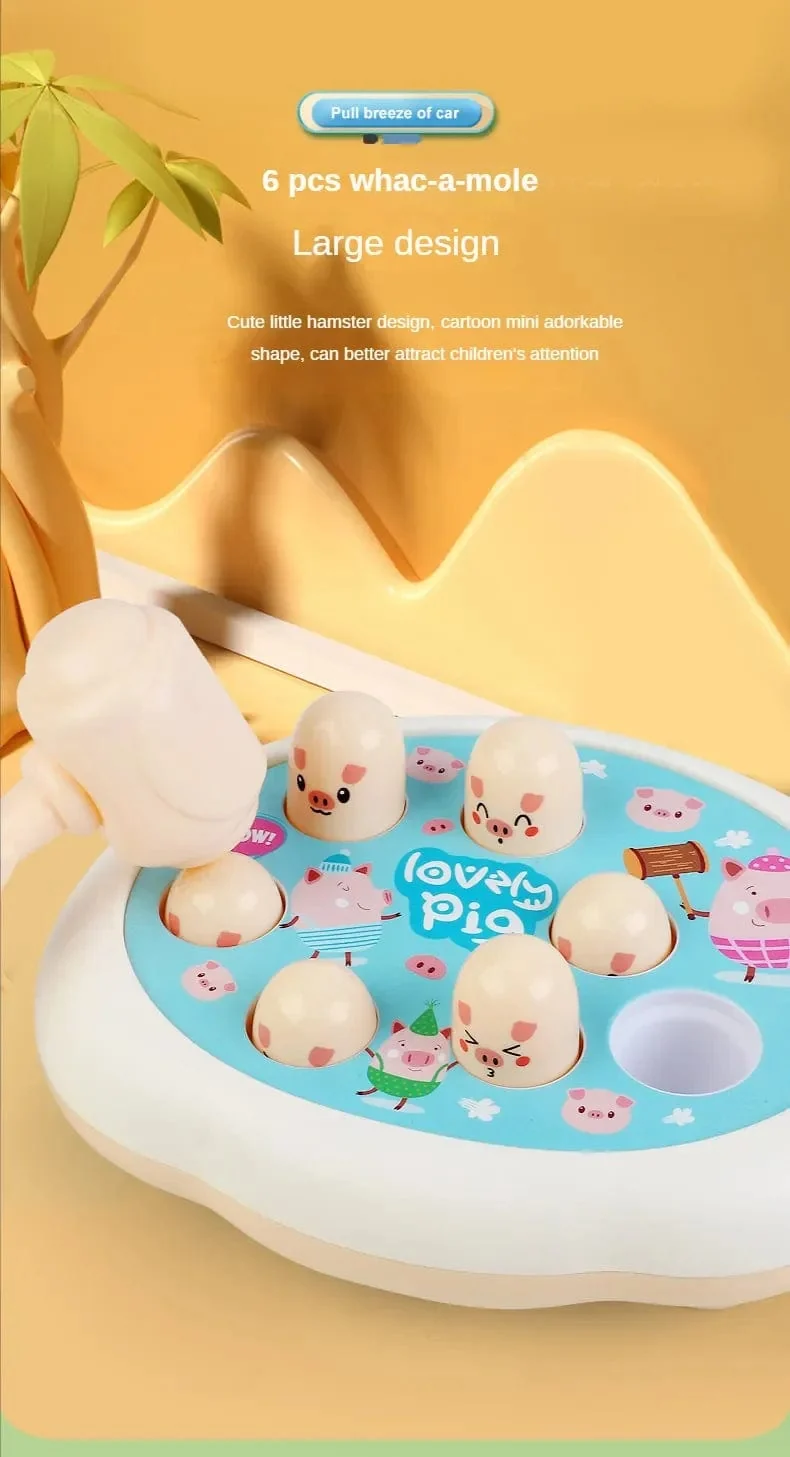 Cartoon Whac-A-Mole Montessori Baby Spielzeug Kleinkind Pädagogisches Geburtstag Geschenk Tier Thema Klopf Spiel Eltern Kind Brettspiel Junge