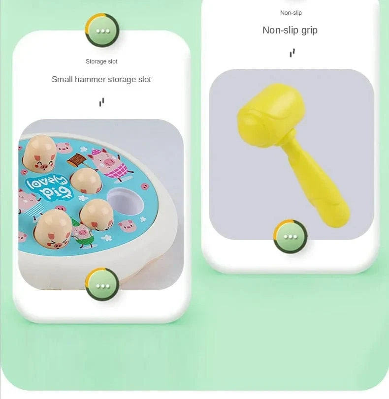 Cartoon Whac-A-Mole Montessori Baby Spielzeug Kleinkind Pädagogisches Geburtstag Geschenk Tier Thema Klopf Spiel Eltern Kind Brettspiel Junge