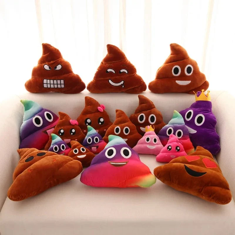 Großhandel Cartoon neuen Ausdruck Poo Plüschtiere süße lustige schrullige lustige Poop Kissen