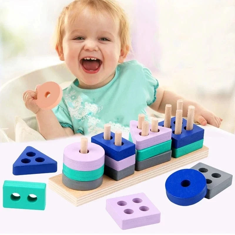 Montessori Holzspielzeug Kinder 3D Holzpuzzles Frühlernspiele Spielzeug Pädagogisches Holzspielzeug Für Kinder 3-6 Jahre