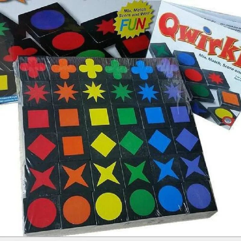 2021 Neues Lernspielzeug für Kinder Qwirkle Holzschach Interaktive Eltern-Kind-Spiele Kinderspielzeug für Erwachsene Geschenke