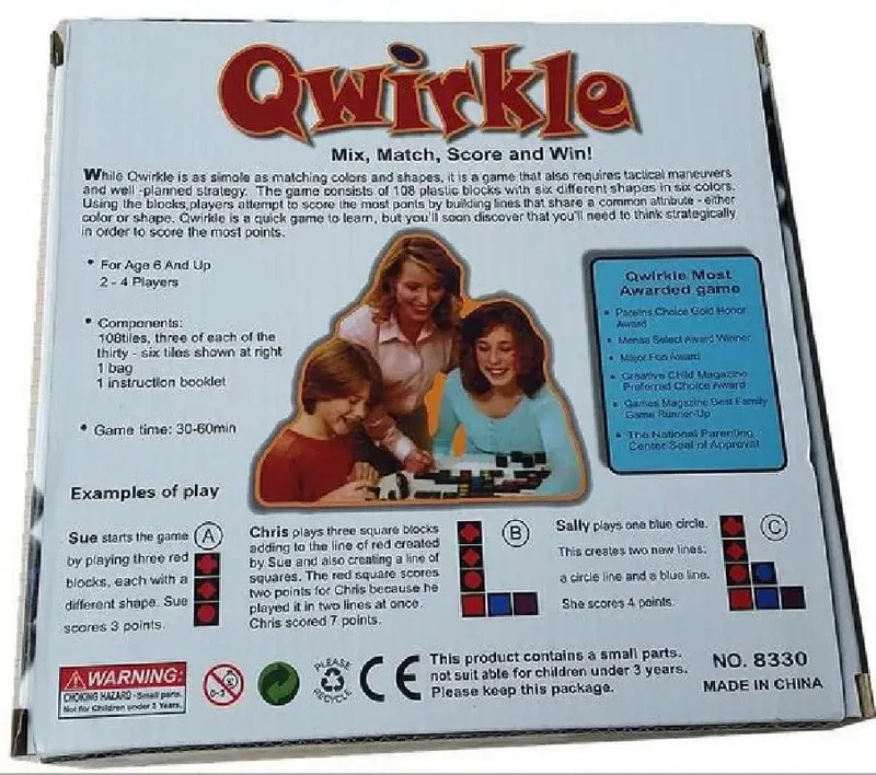 2021 Neues Lernspielzeug für Kinder Qwirkle Holzschach Interaktive Eltern-Kind-Spiele Kinderspielzeug für Erwachsene Geschenke