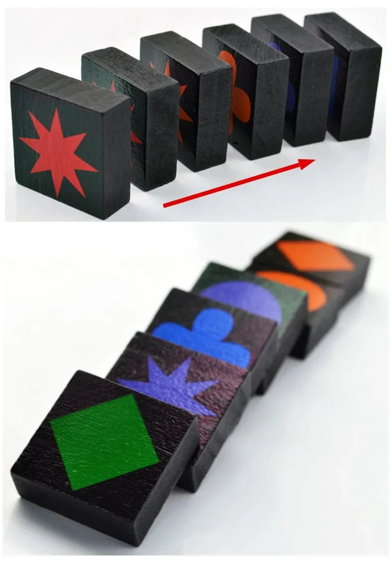 2021 Neues Lernspielzeug für Kinder Qwirkle Holzschach Interaktive Eltern-Kind-Spiele Kinderspielzeug für Erwachsene Geschenke