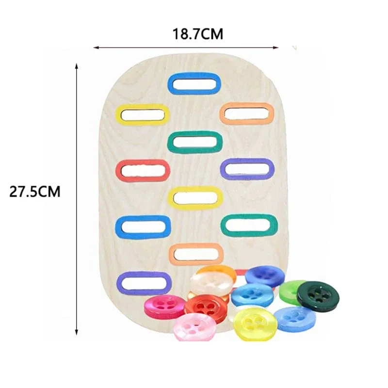Sensorisches Tablett für Kinder, Tisch, Farbe, Haarballen, Spiel aus Holzfliesen, Montessori-Spielzeug für die frühe Bildung, Kinderspielzeug, pädagogisches Zubehör